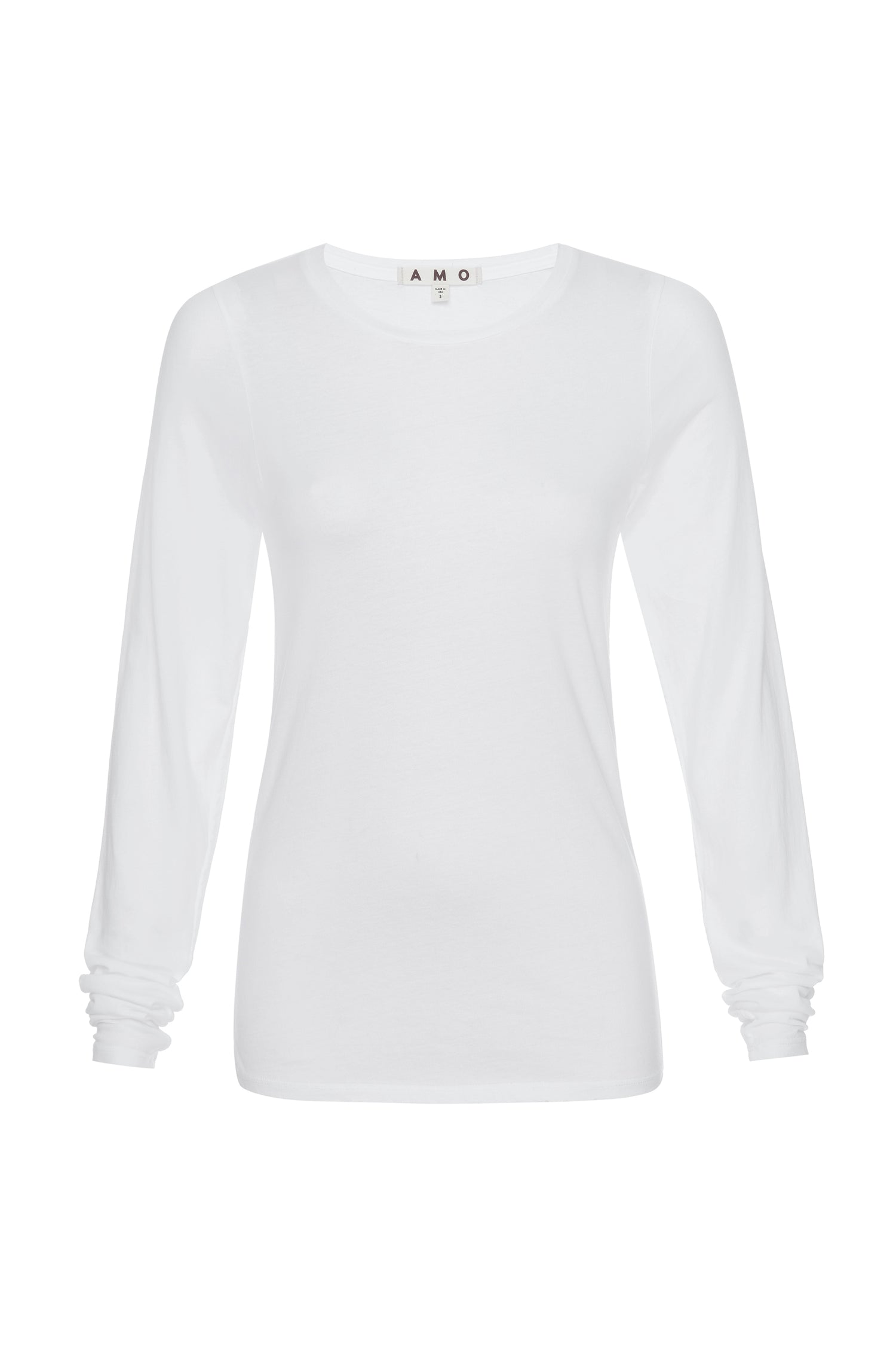 AMO Denim L/S Sweet Tee in White