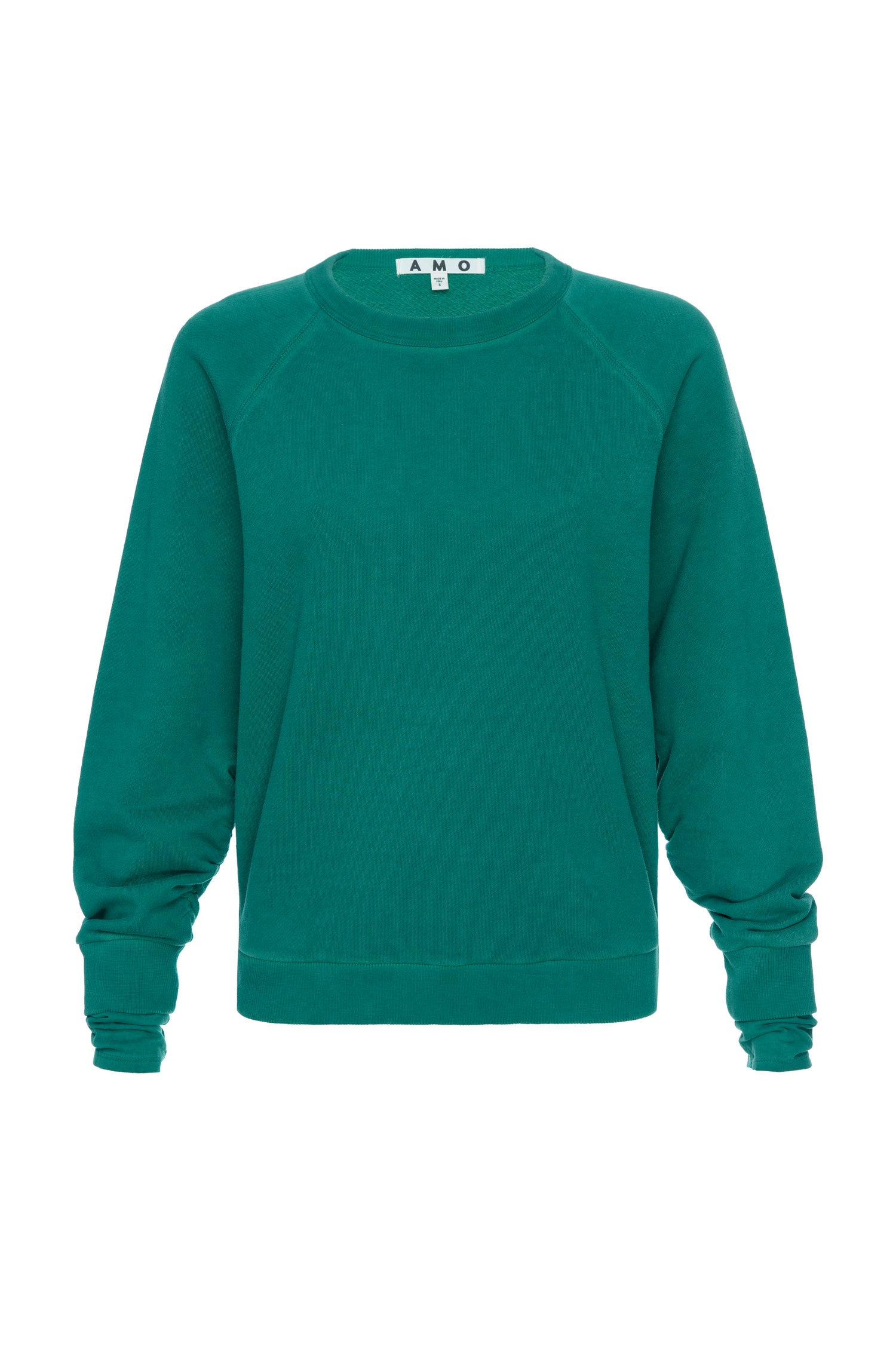 AMO Denim Lovebird Double Layer Fleece in Emerald