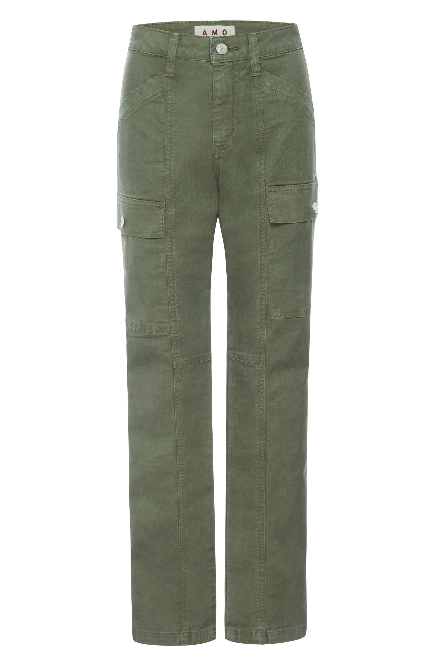 AMO Denim Ellen Cargo Pant in Tea Leaf