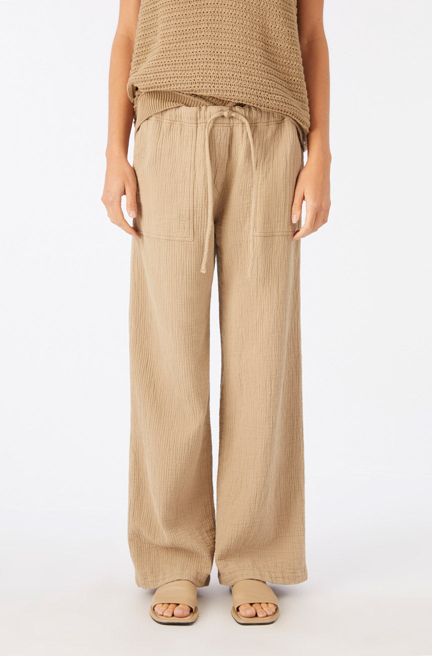 AMO Denim | Adelina Beach Pant in Khaki