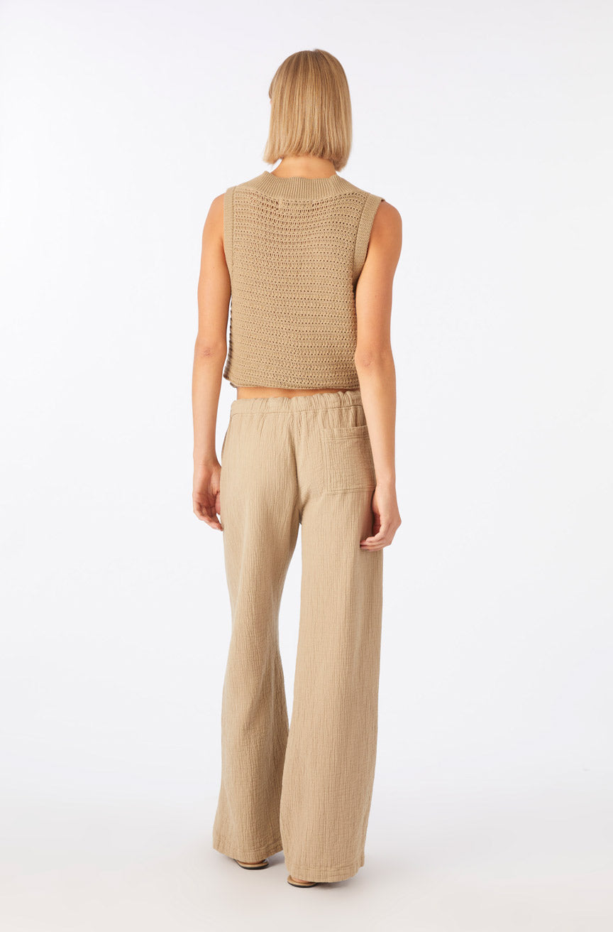 AMO Denim | Adelina Beach Pant in Khaki
