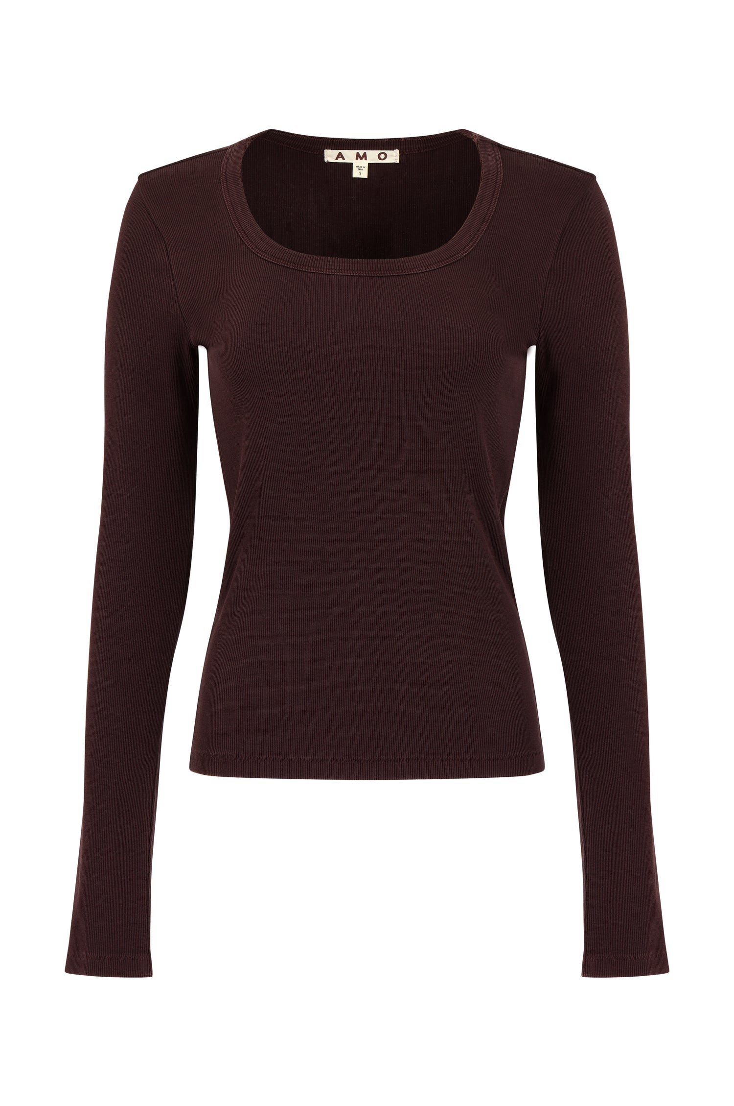 AMO Denim | Angelina Long Sleeve in Aubergine