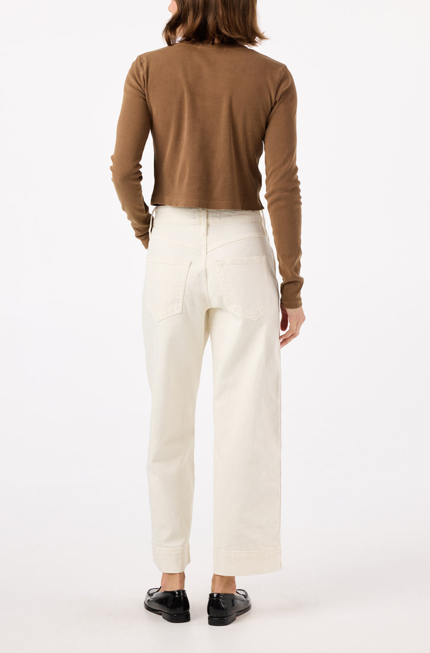 AMO Denim | Anne Bowed in Sandy