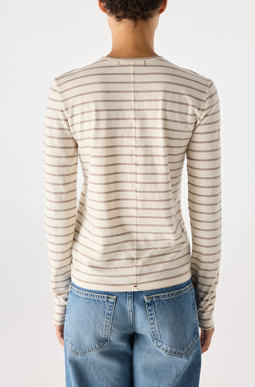 AMO Denim | Drew Long Sleeve in Natural/Haze