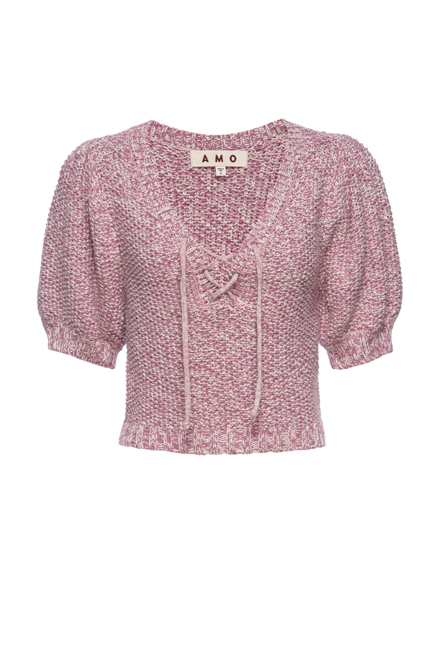 AMO Denim Aviva Sweater in Natural/Pink