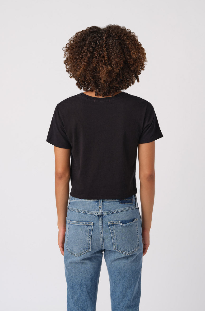 AMO Denim Babe Tee in Black