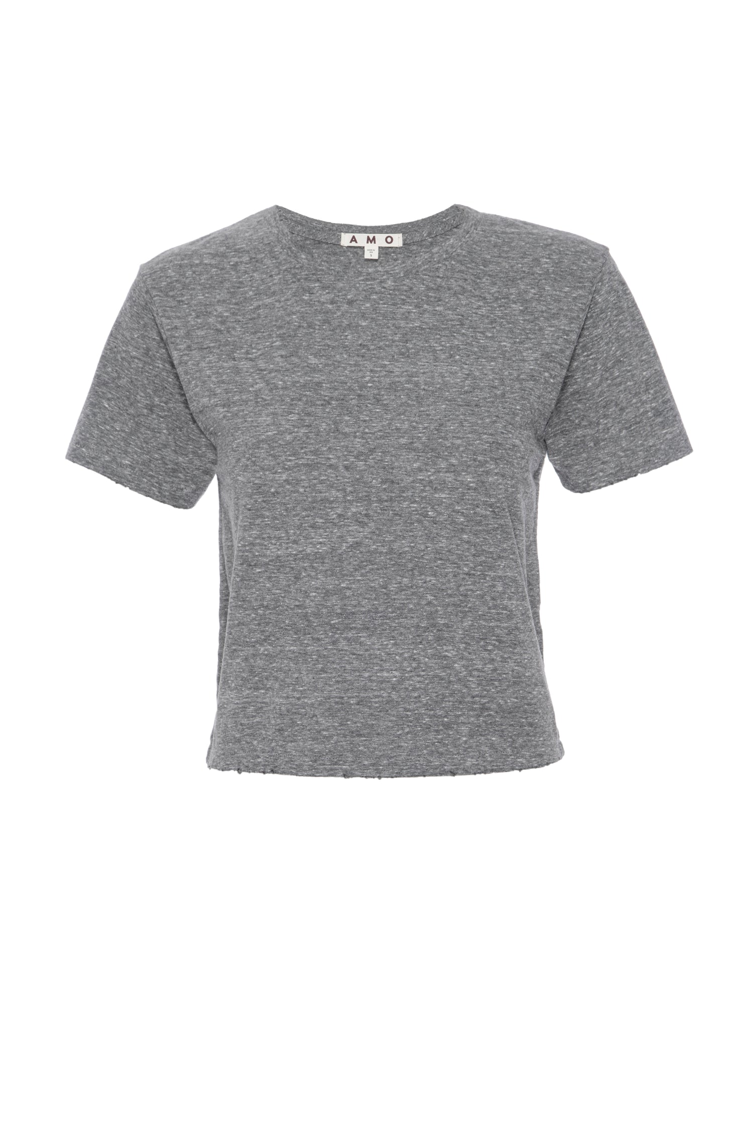 AMO Denim Babe Tee in Heather Grey