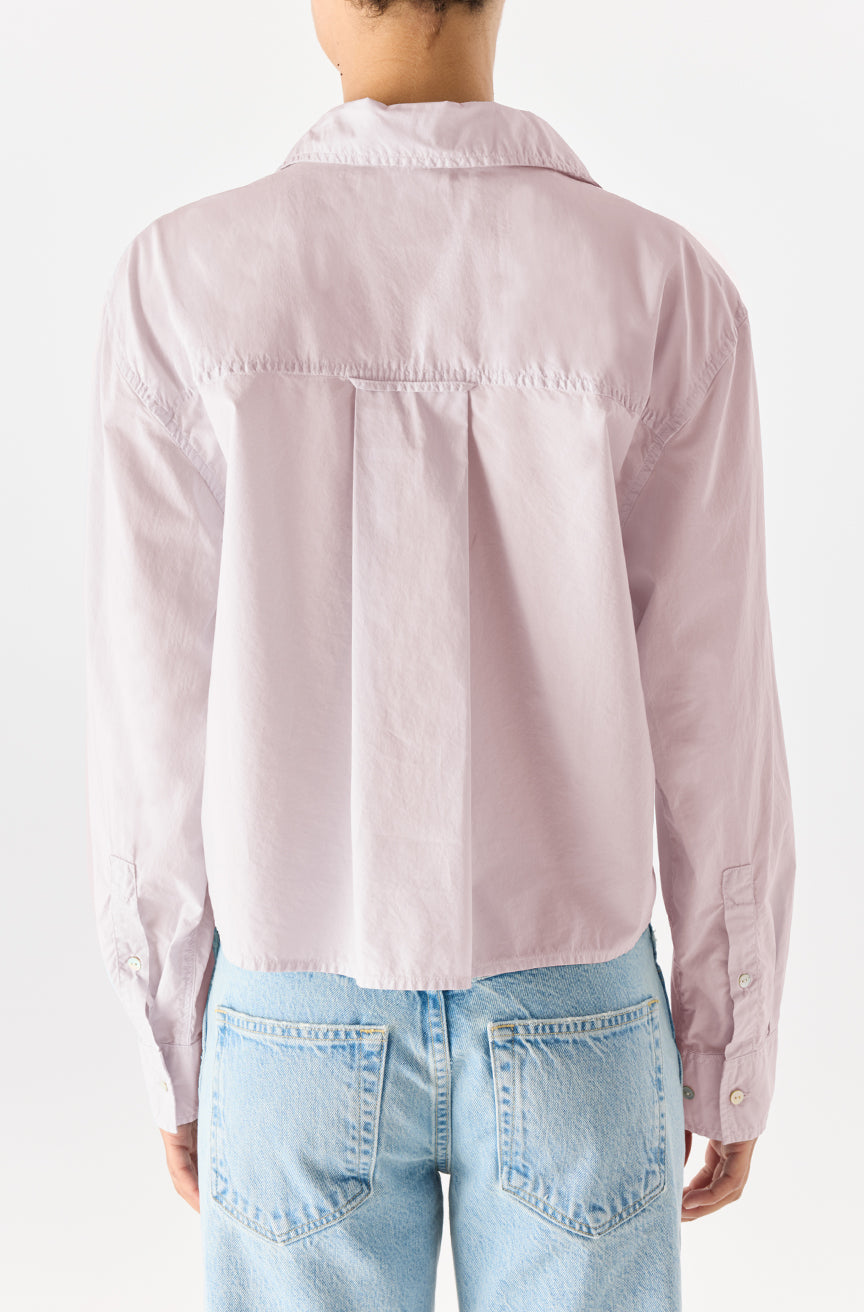 AMO Denim | Ruth Crop Shirt in Wisteria