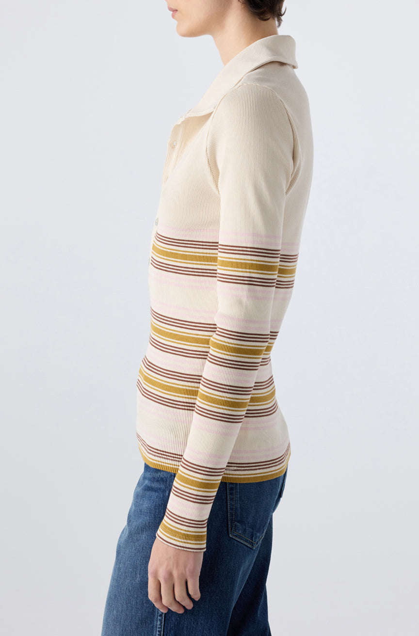 AMO Denim | Desiree Tee in Bone Multi