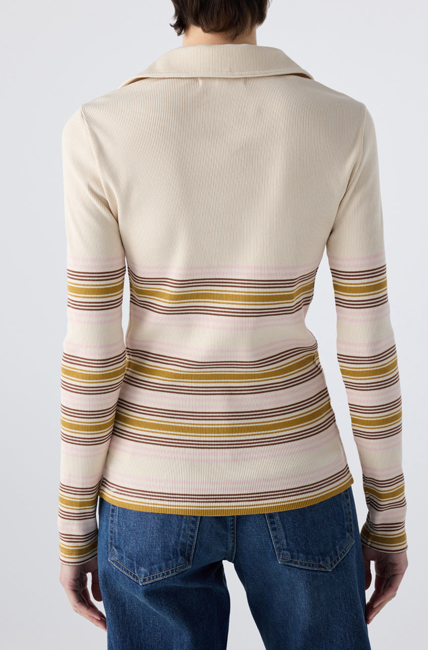 AMO Denim | Desiree Tee in Bone Multi