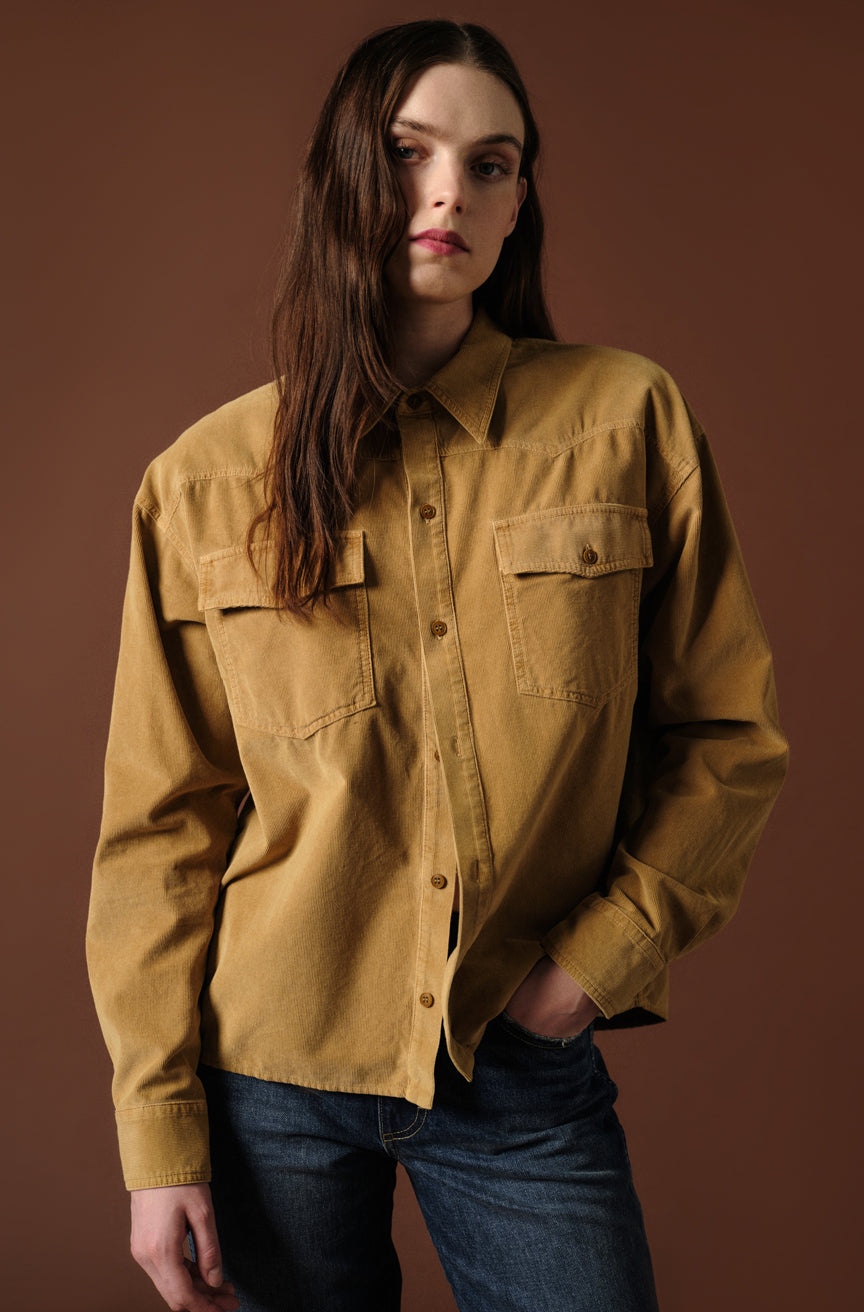 AMO Denim | Jenn Shirt in Cumin