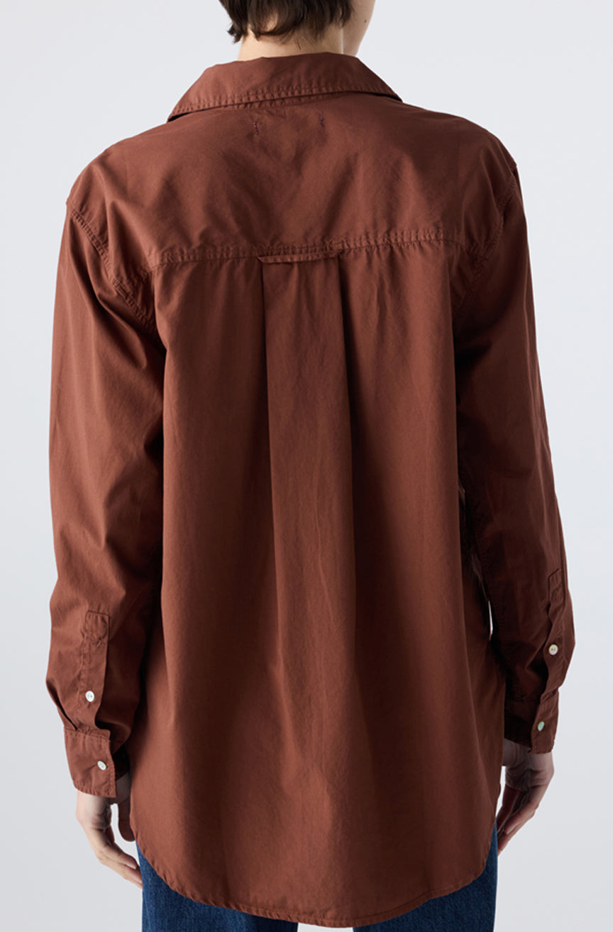 AMO Denim | Ruth Oversized Shirt in Cocoa