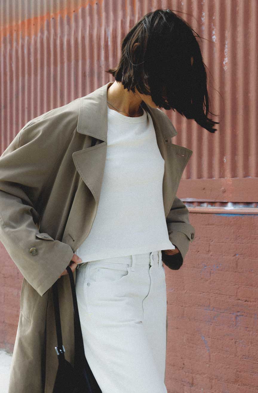 AMO Denim | Baby Tee in Oatmeal Heather