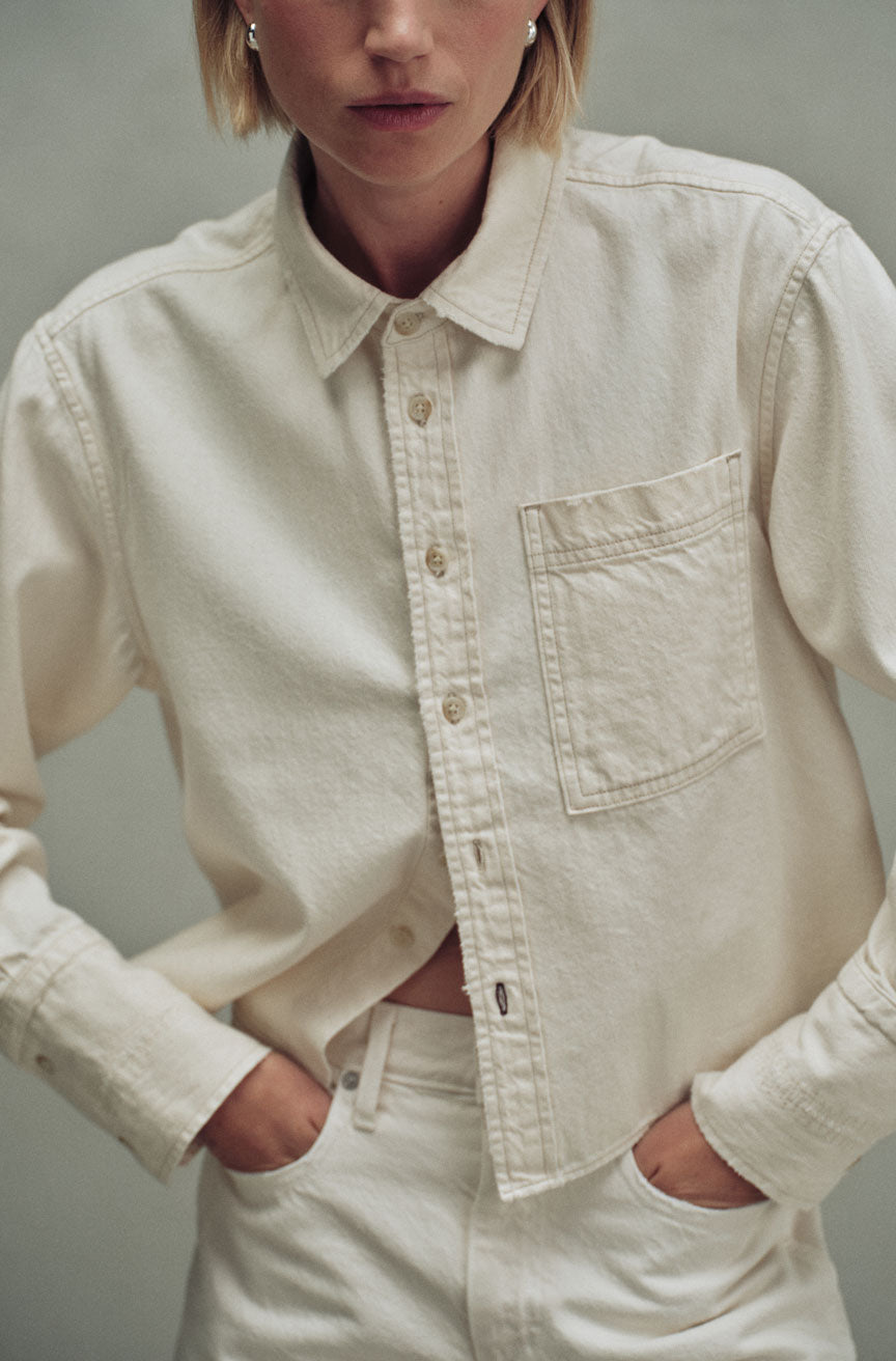AMO Denim | Abigail Shirt in Bone