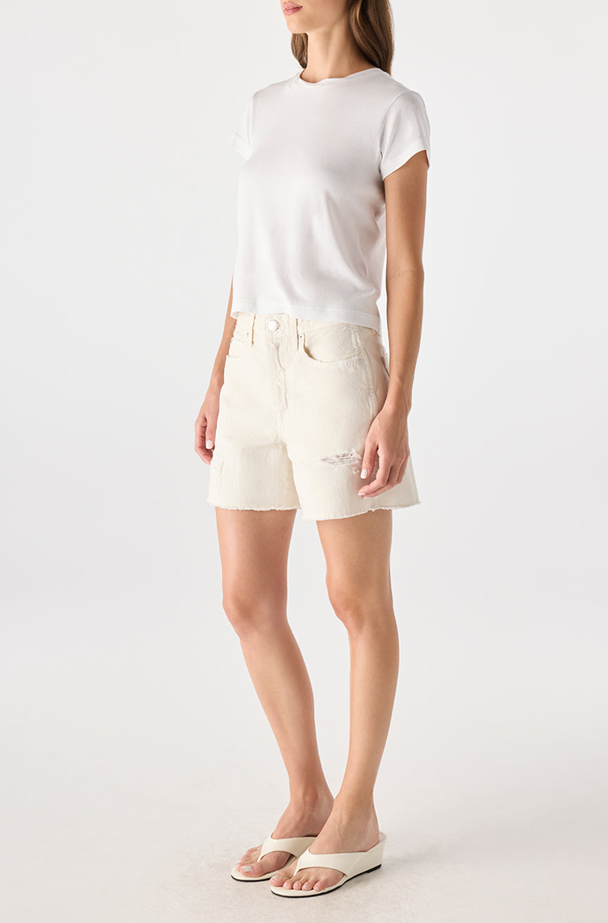 AMO Denim | Billie Short in Bone