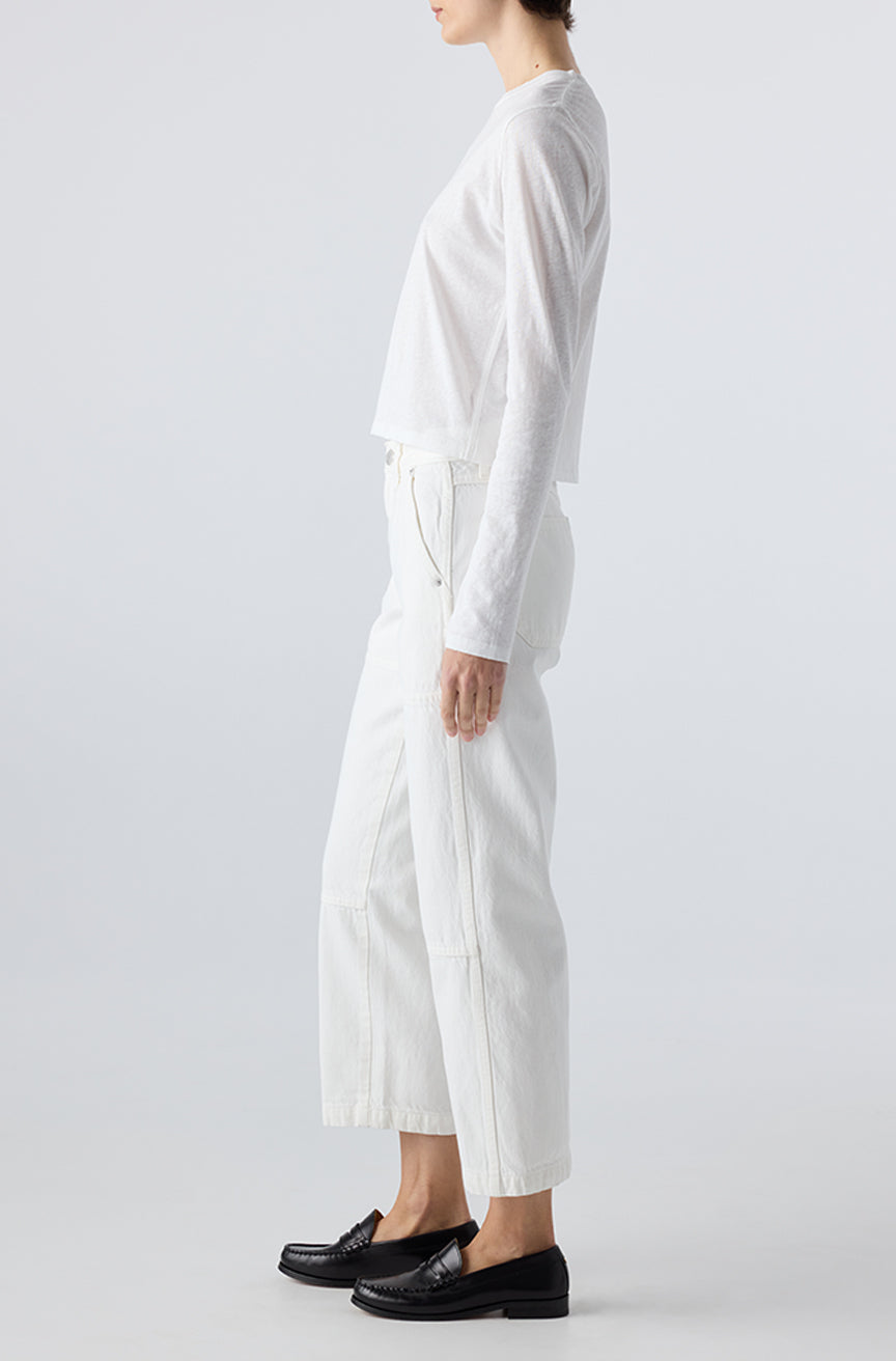 AMO Denim | Billie Field Pant in Eggshell