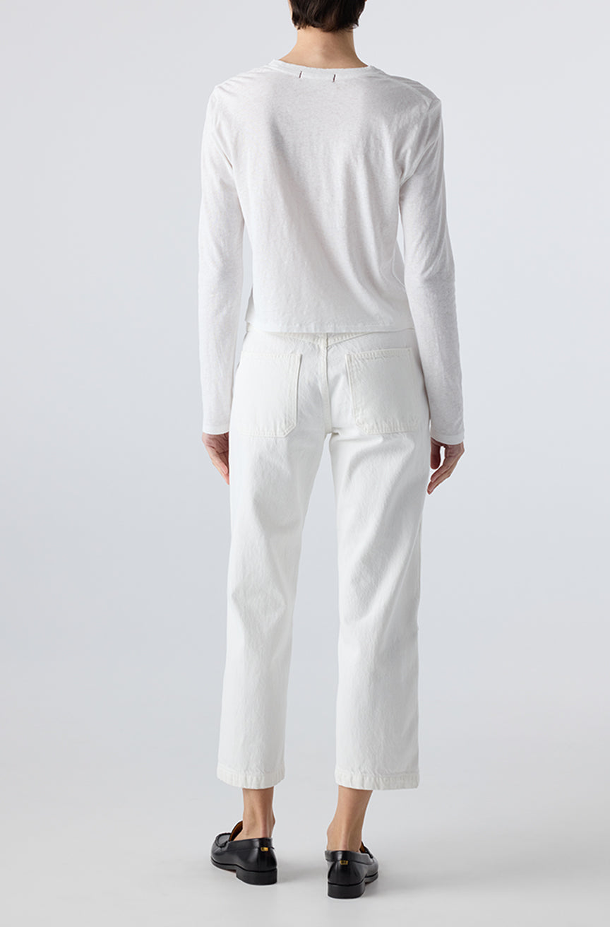 AMO Denim | Billie Field Pant in Eggshell