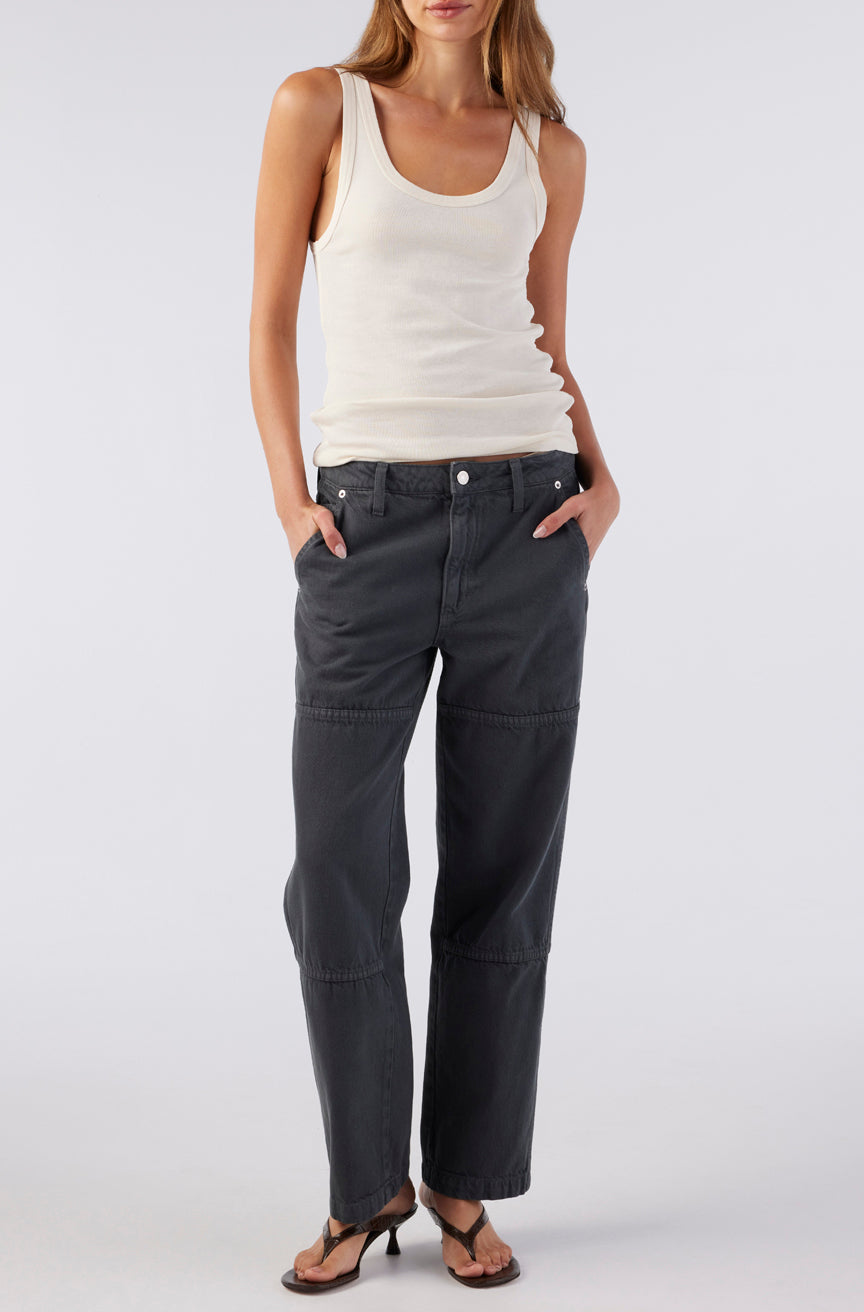 AMO Denim | Billie Field Pant in Pewter