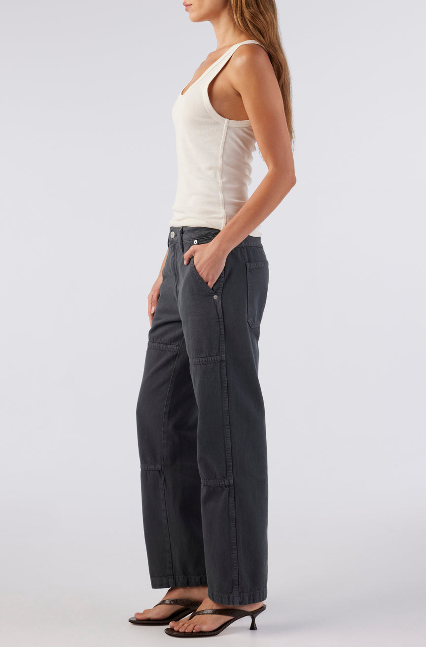 AMO Denim | Billie Field Pant in Pewter