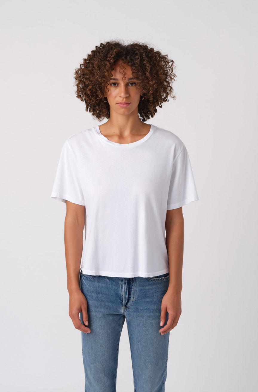 AMO Denim Boy Tee in White