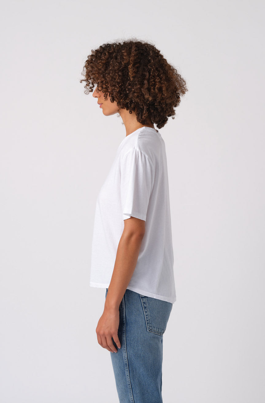 AMO Denim Boy Tee in White