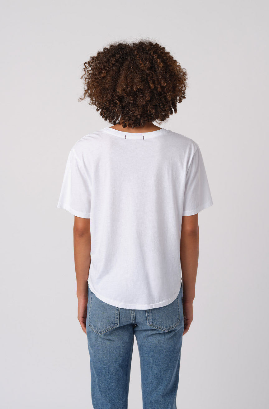 AMO Denim Boy Tee in White