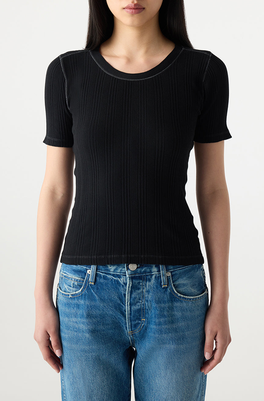 AMO Denim | Cherish Tee in Black