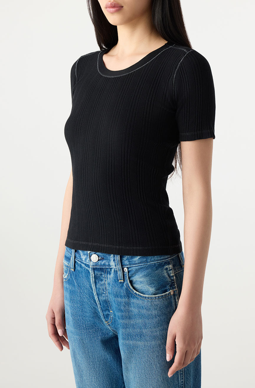 AMO Denim | Cherish Tee in Black