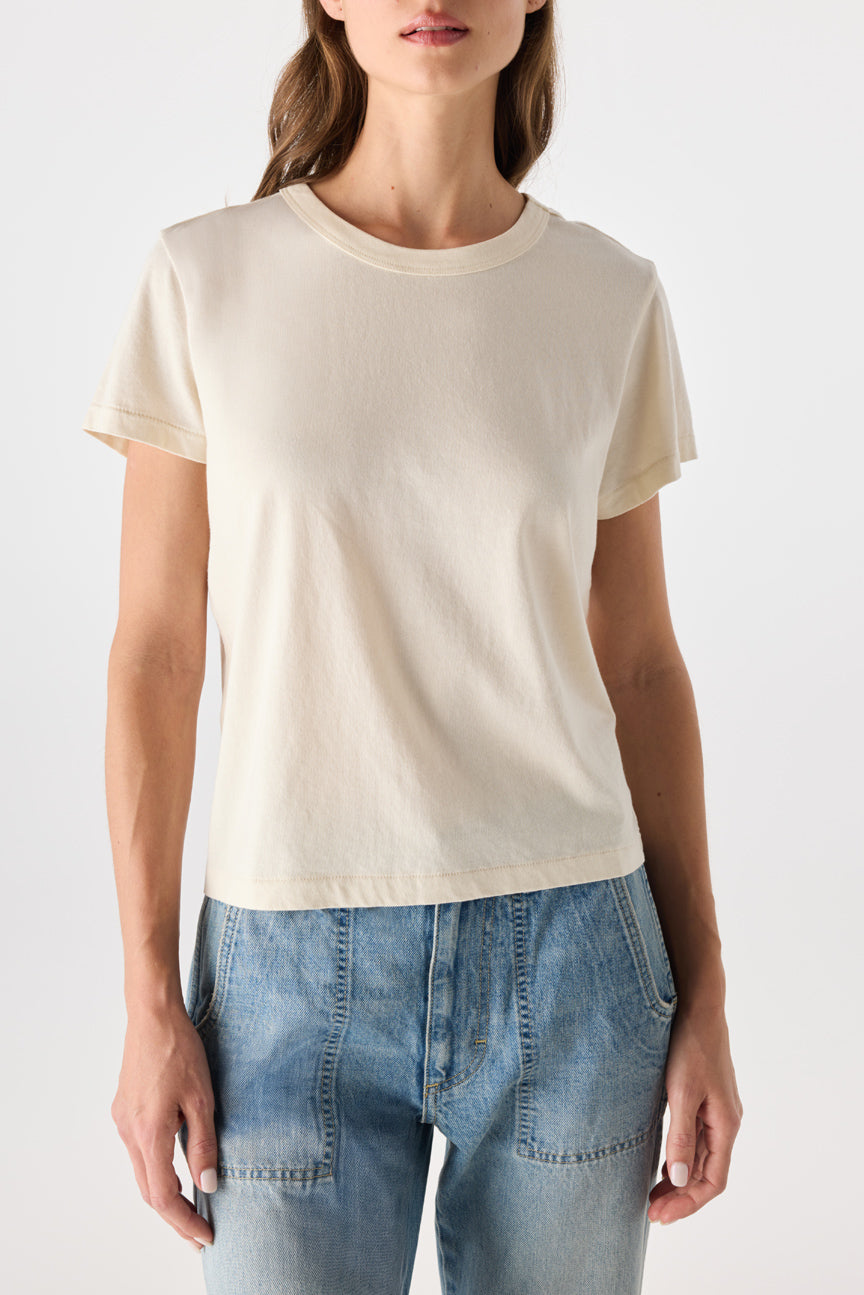 AMO Denim | Lovey Tee in Bone