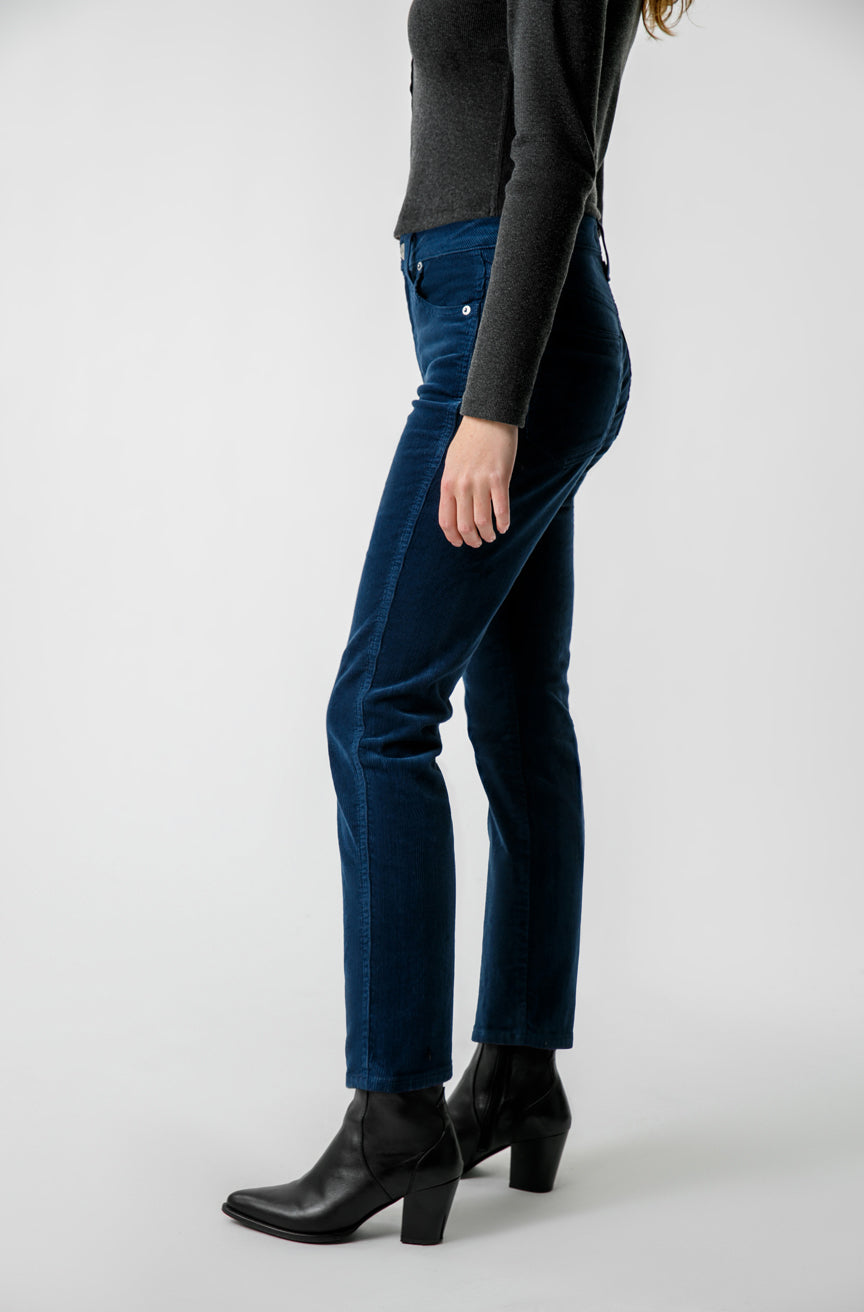 AMO Denim Chloe Crop Cord in Neptune