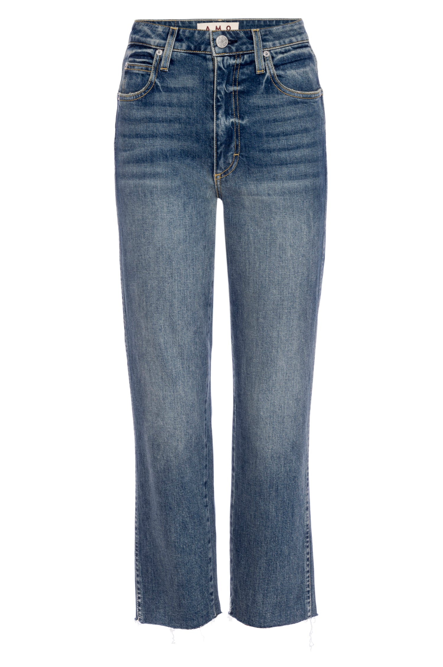 AMO Chloe Crop w/ Raw Hem in Kismet