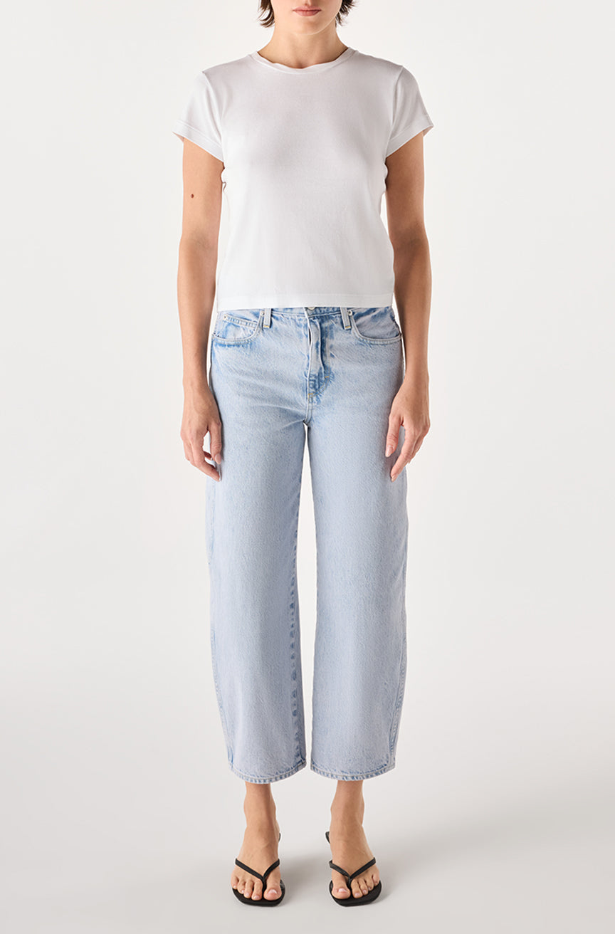 AMO Denim | Christie Crop in Stonefruit