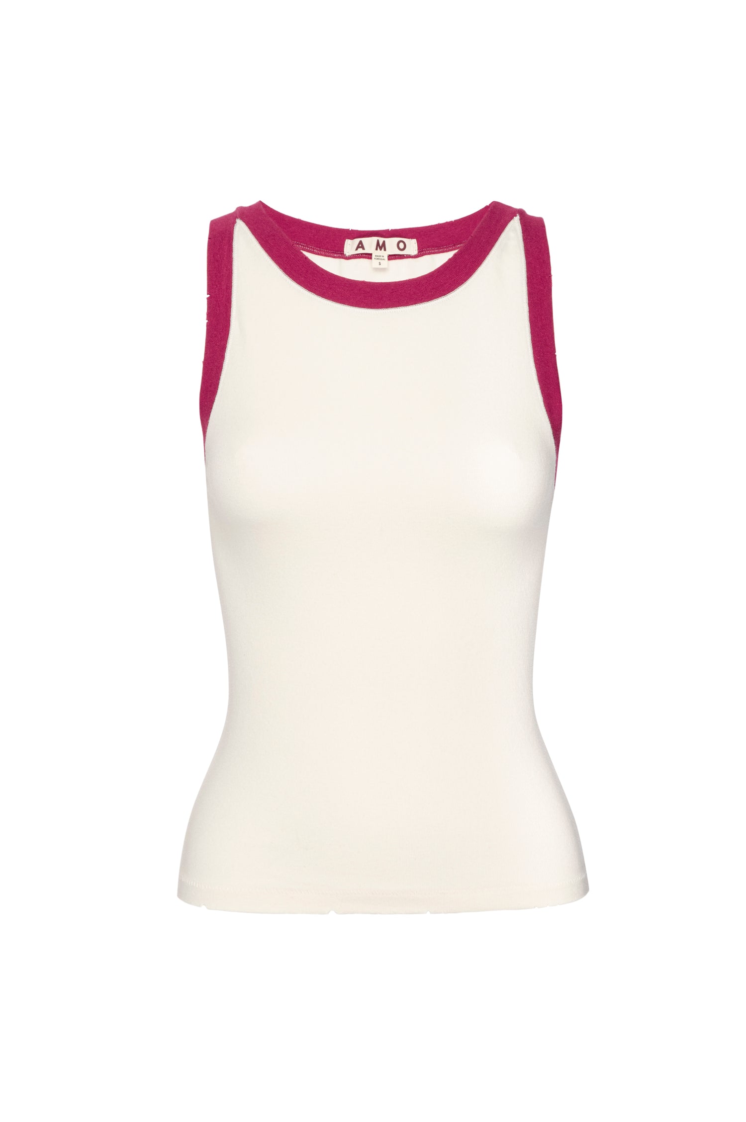 AMO Denim | Dazzling Tank in Bone/Pinot