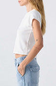 AMO Denim | Baby Tee in White