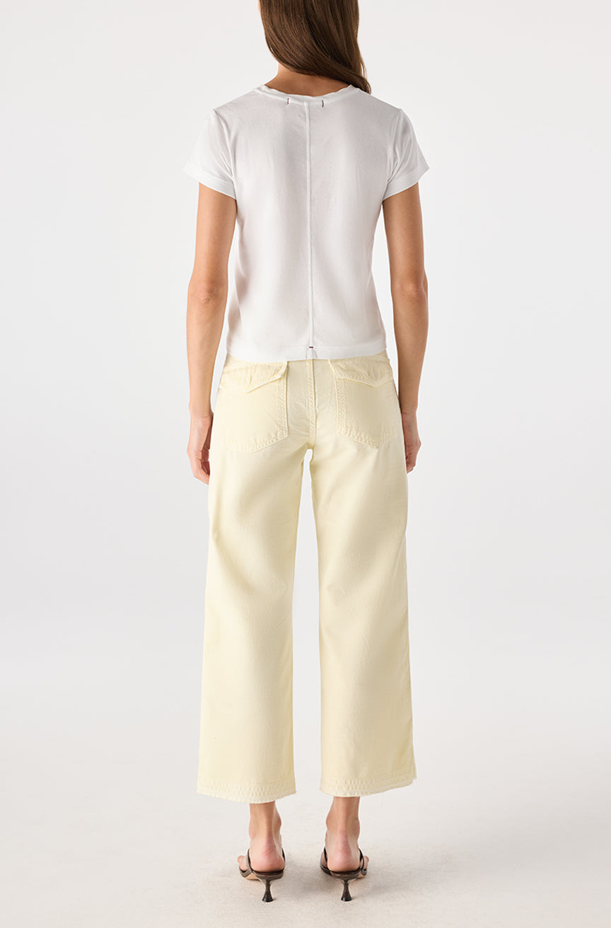 AMO Denim | Easy Army Slouch Crop in Blondie