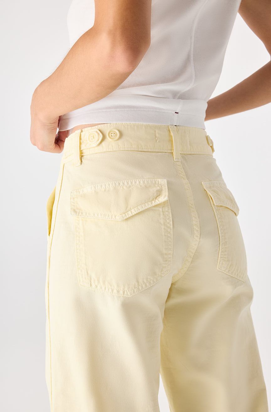 AMO Denim | Easy Army Slouch Crop in Blondie