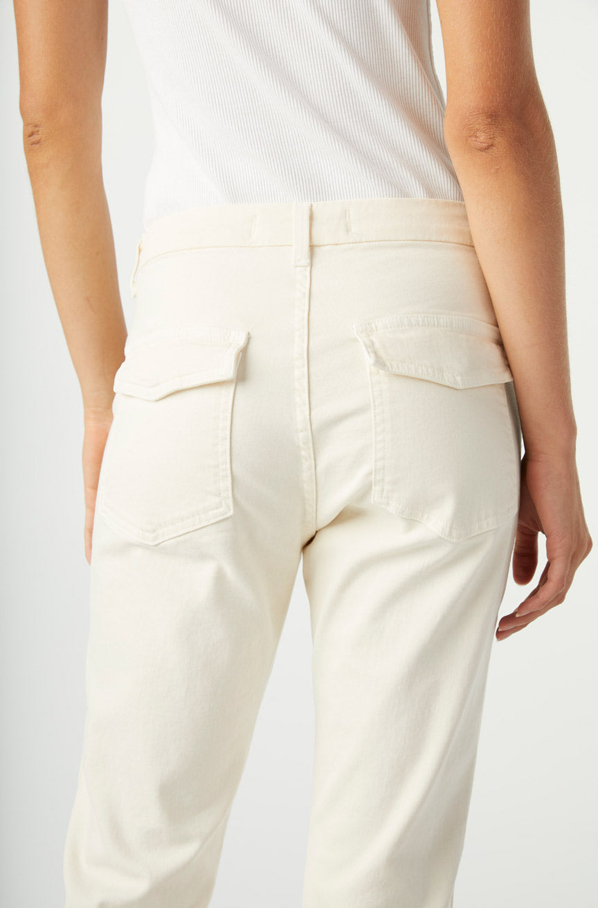 AMO Denim Easy Army Trouser in Bone