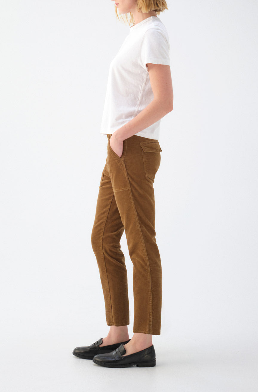 AMO Denim | Easy Army Trouser Cord in Walnut