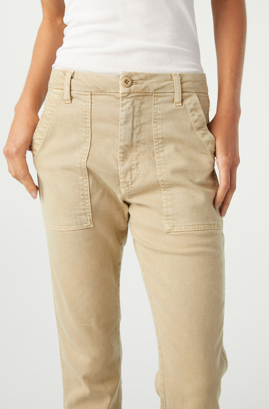 AMO Denim Easy Army Trouser in Khaki