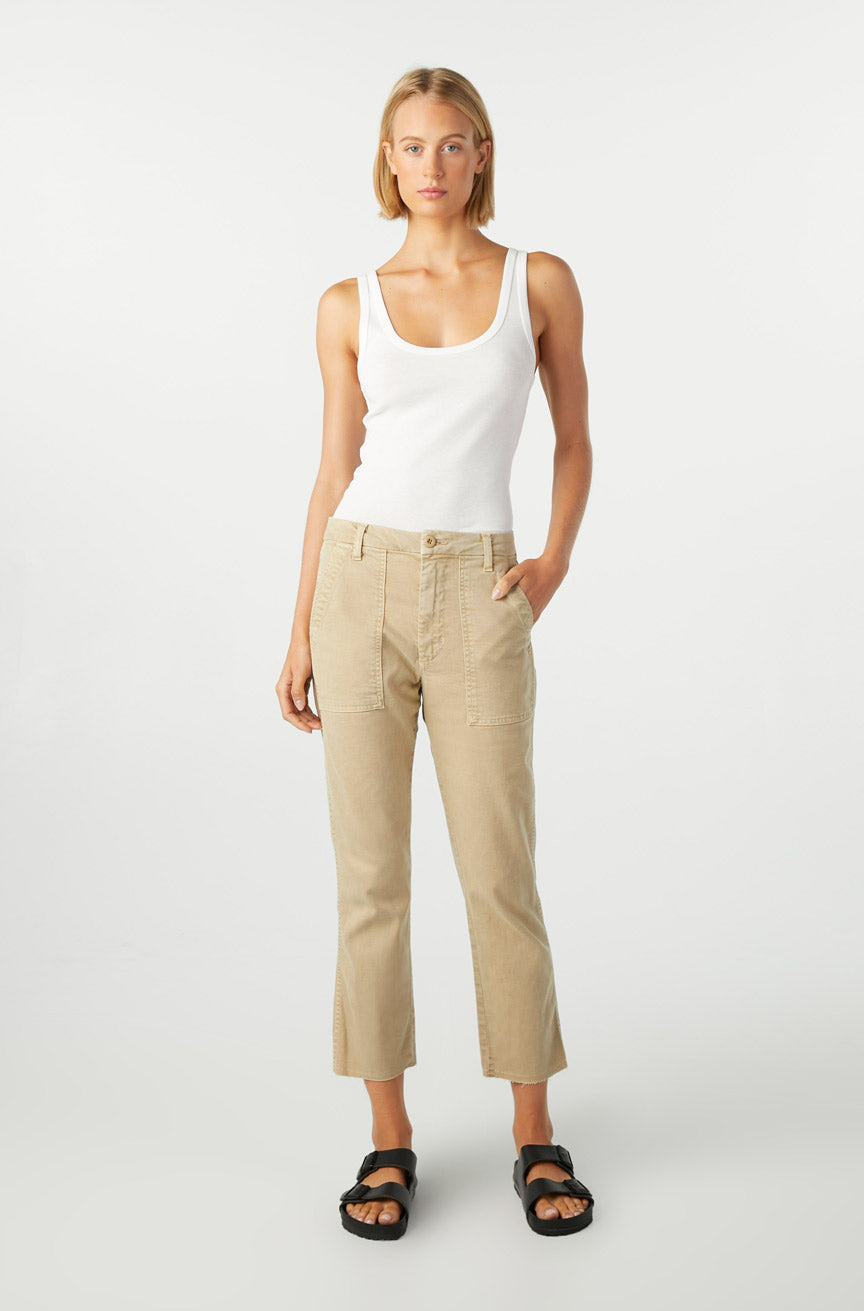 AMO Denim Easy Army Trouser in Khaki