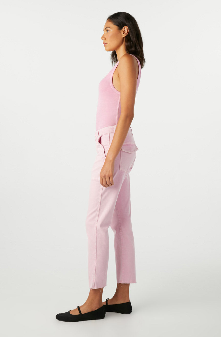 AMO Denim Easy Army Trouser in Light Peony