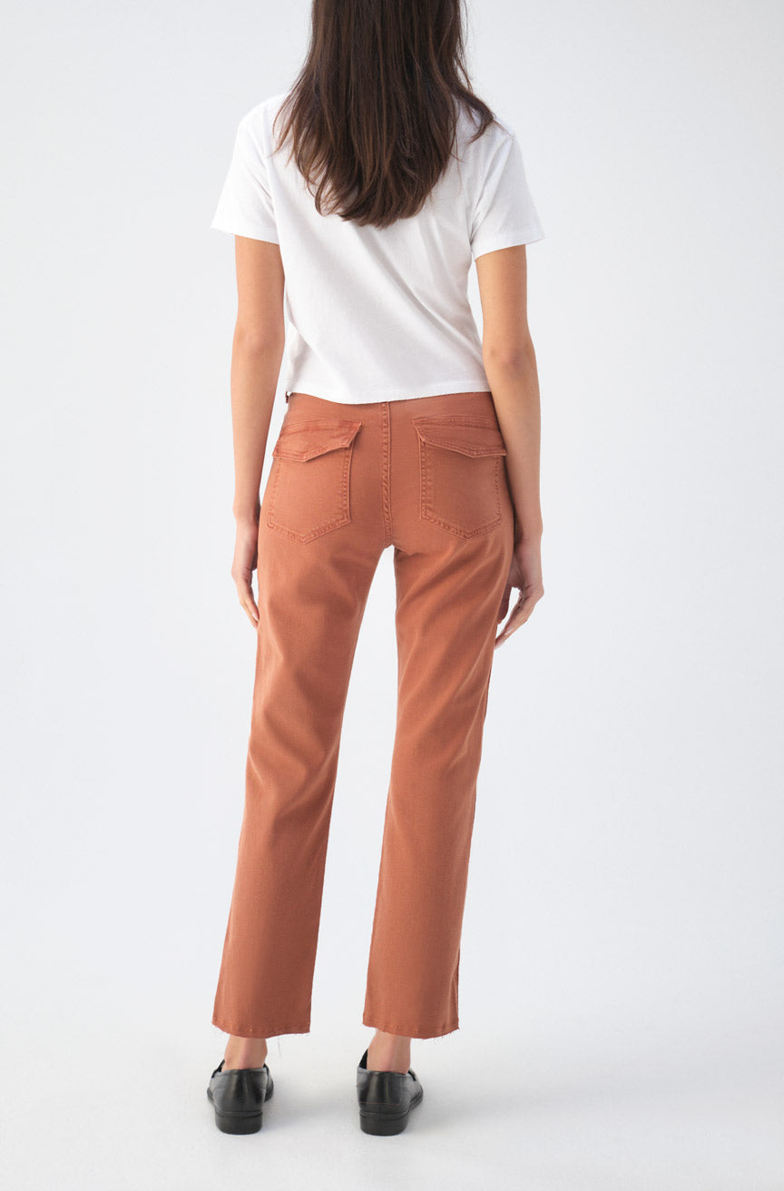 AMO Denim | Easy Army Trouser in Terracotta