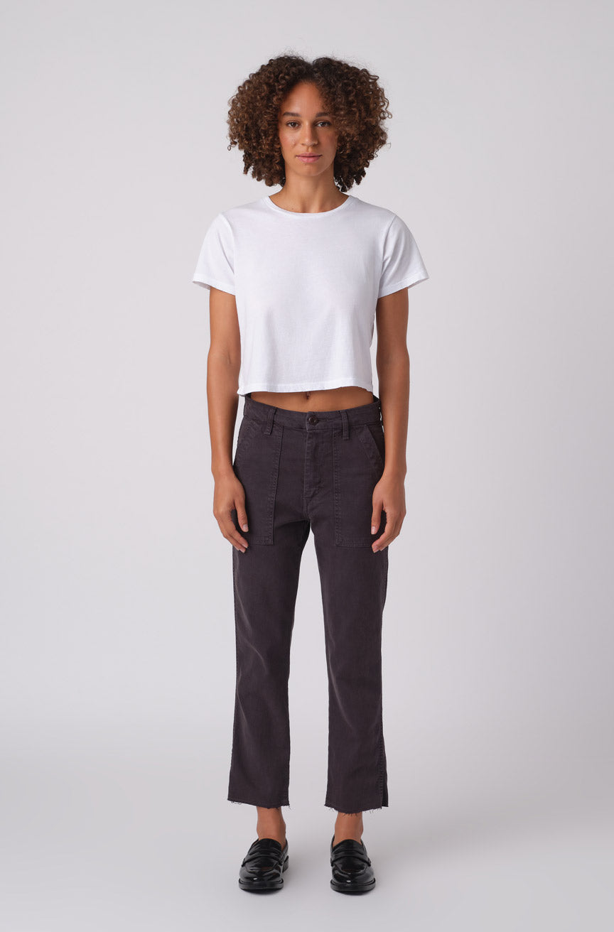 AMO Denim Easy Army Trouser Washed Black