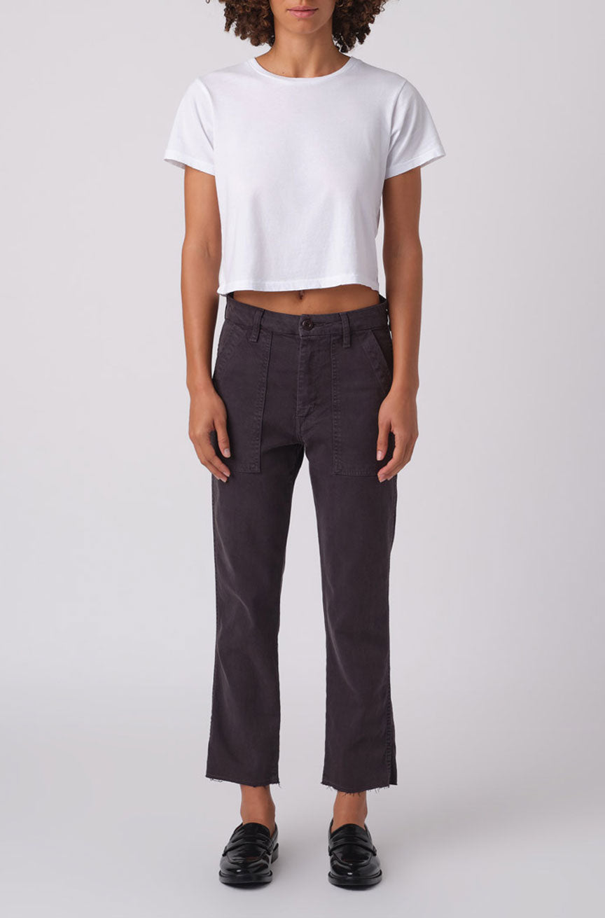 AMO Denim Easy Army Trouser Washed Black