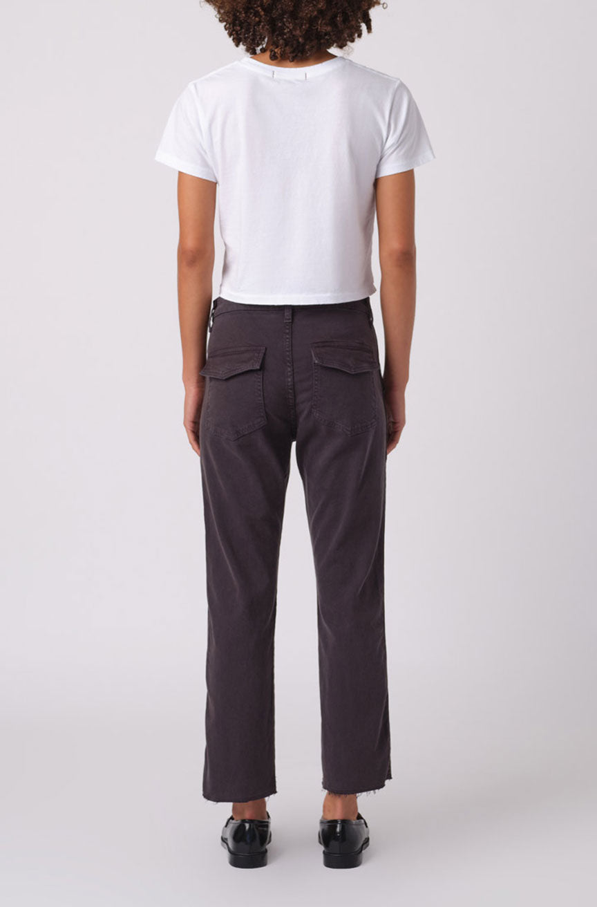 AMO Denim Easy Army Trouser Washed Black
