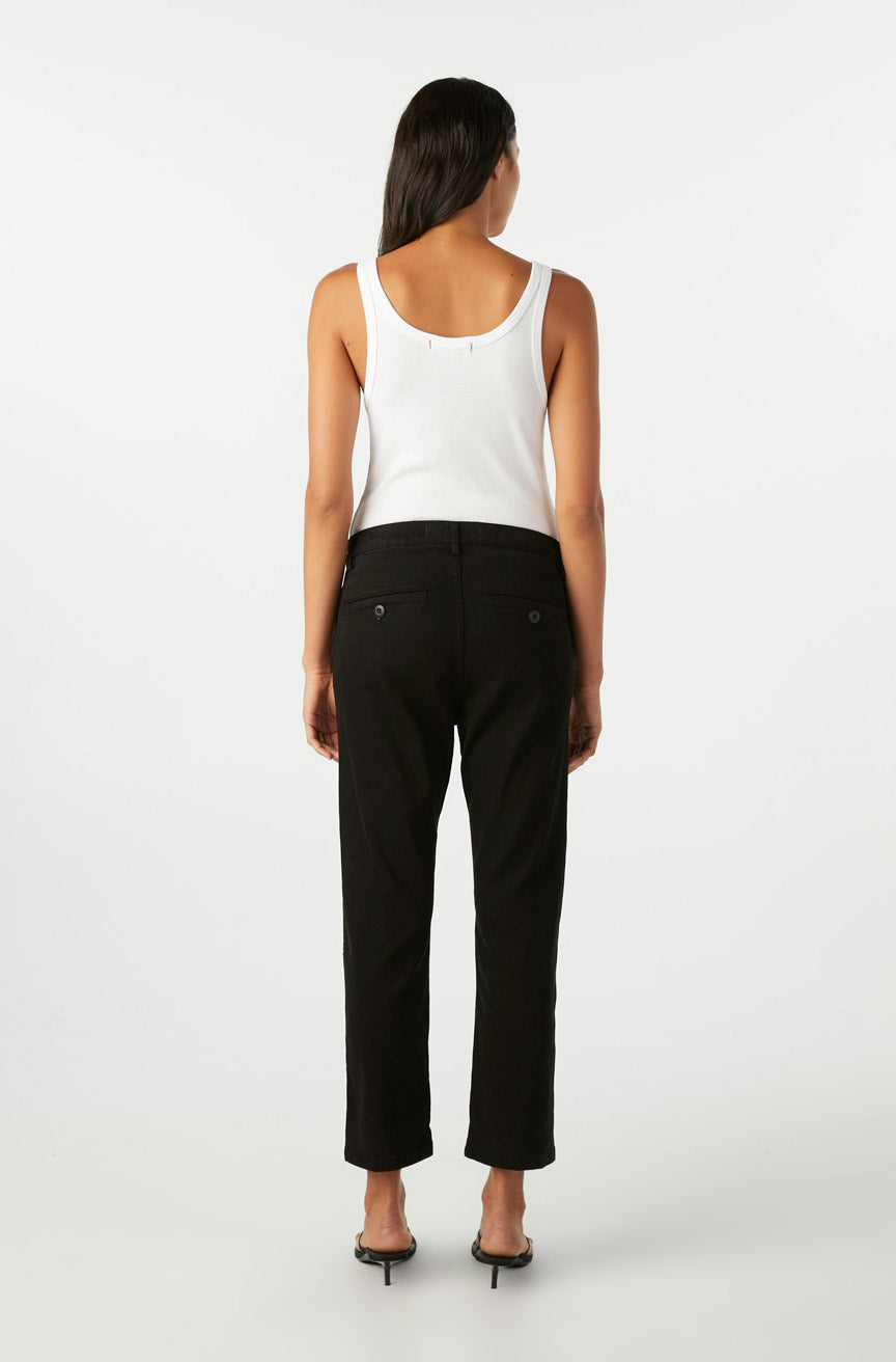 AMO Denim Easy Trouser in Black