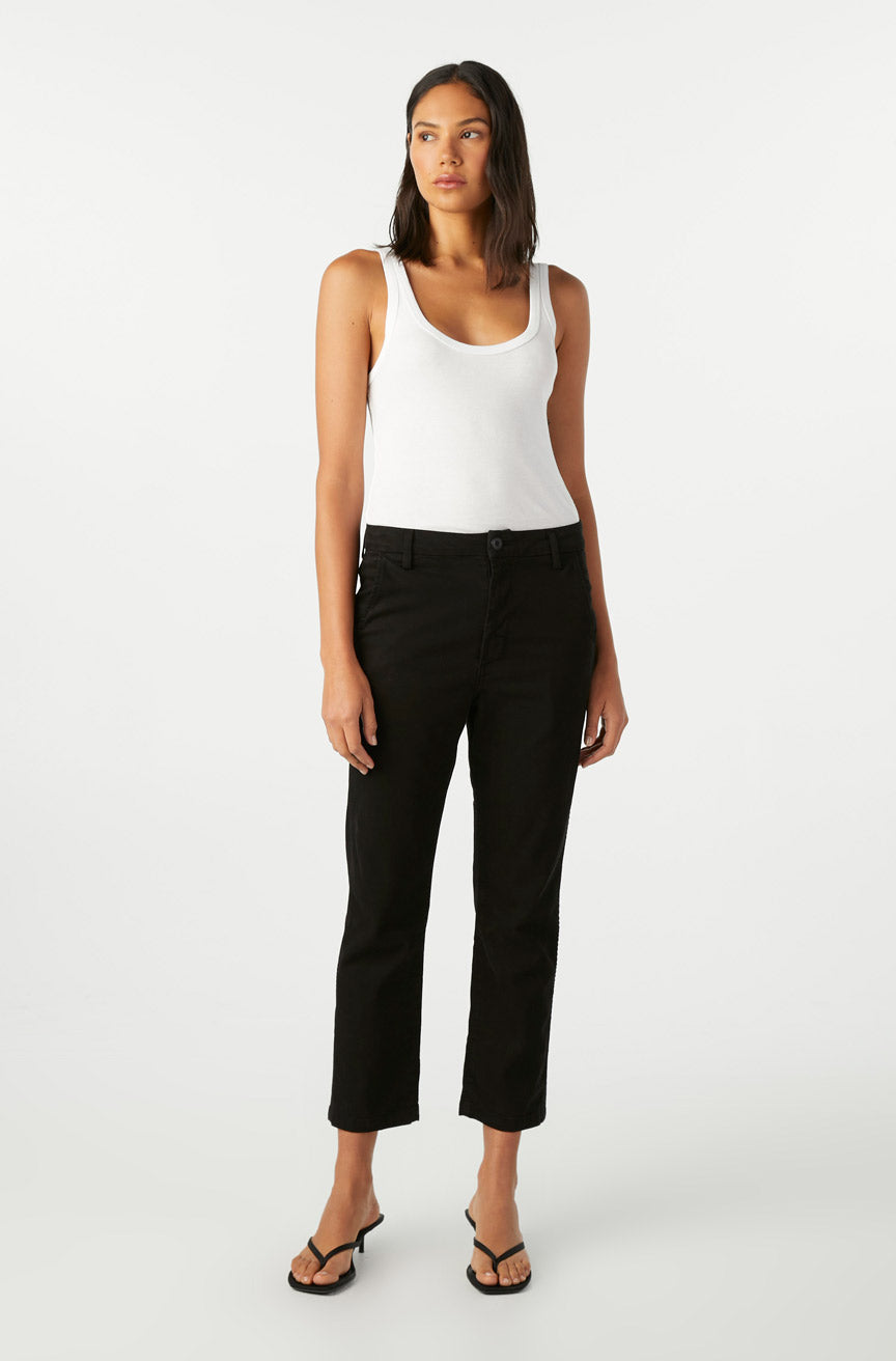 AMO Denim Easy Trouser in Black