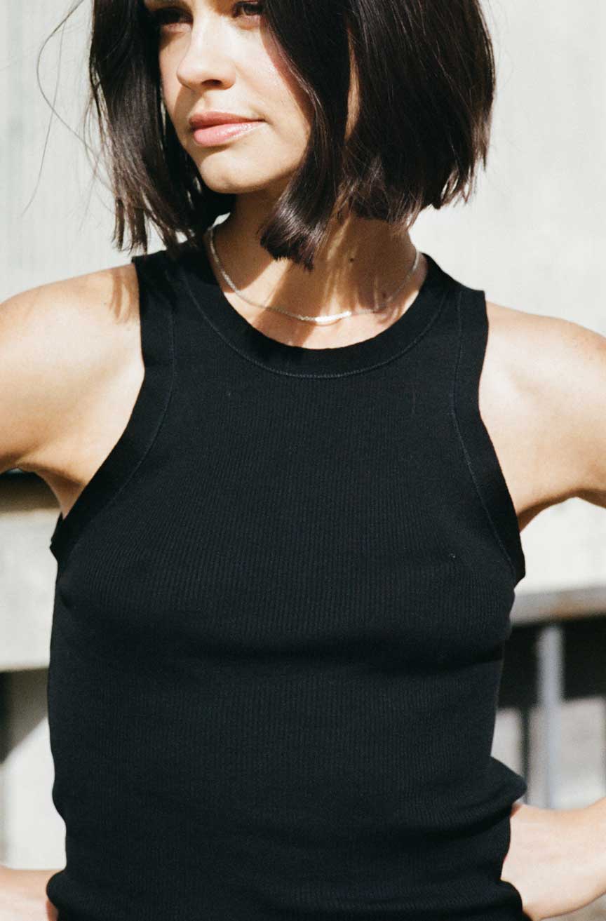 AMO Denim | Swoon Tank in Black