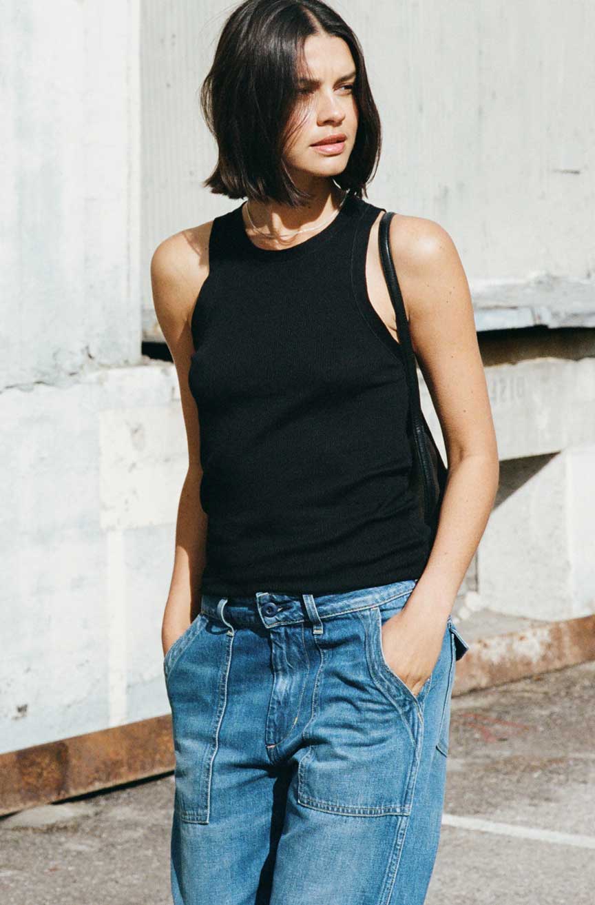AMO Denim | Swoon Tank in Black