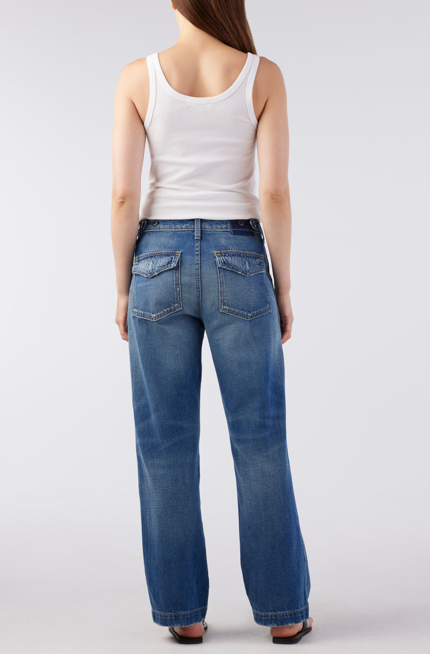 AMO Denim | Easy Army Slouch in Rabble Rouser